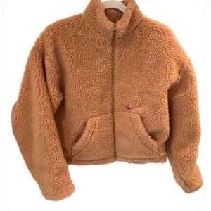 NIKE SHERPA FLEECE JACKET women's OVERSIZE MEDIUM *WORN ONCE